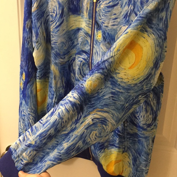 Van Gogh Starry Night Bomber Jacket - Picture 4 of 9